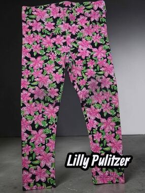 *1313 Lilly Pulitzer hibiscus tropical leggings Girls 2-3 years